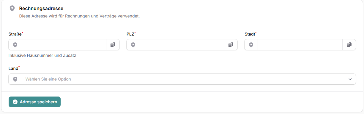Organisationseinstellungen